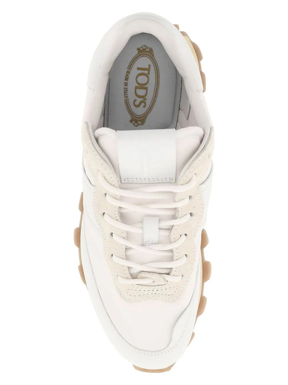 1T TECHNO-FABRIC AND LEATHER SNEAKERS