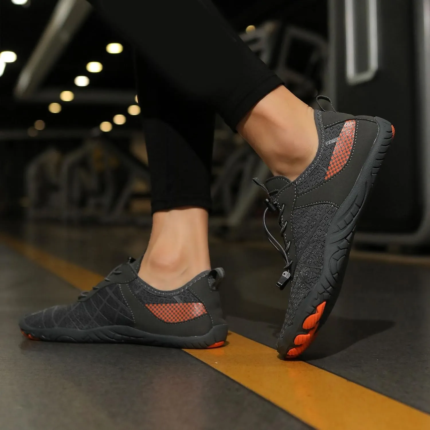 Barefoot Water Shoes for Women Men Quick-Dry Wide Toe Beach Swim Wading Diving Voellyball Shoes Comfortable Aqua Shoe for Pool Hiking Walking Kayaking Surfing Lightweight Vacation Travel Shoe