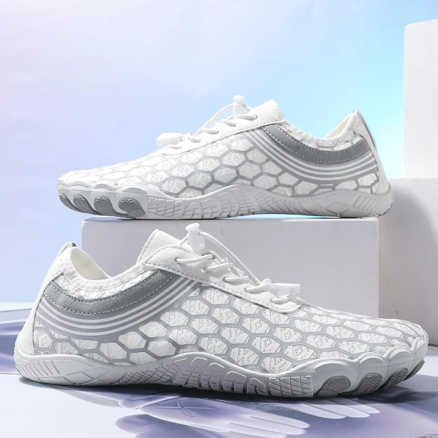 Hike Barefoot Shoes for Women Men,Lightweight Barefoot Hiking Beach Shoes,Breathable & Non-Slip Athletic Footwear,Quick Dry & Wide Toe Box Grounded Footwear
