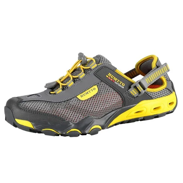 HUMTTO Men's Upstream Shoes Outdoor Trekking Wading Aqua Shoes Breathable Mesh Quick drying Waterproof Sneakers