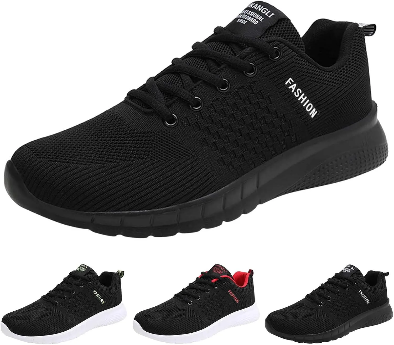 Men Sports Shoes Fashionable Color Matching Mesh Breathable and Comfortable Lace Up Flat Bottom High Tops Men Sneaker