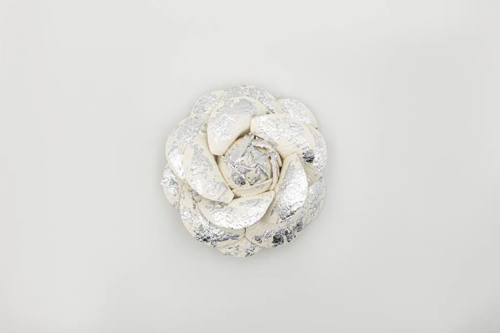 Silver Plated Rose Shoe Clip