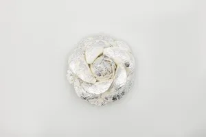 Silver Plated Rose Shoe Clip