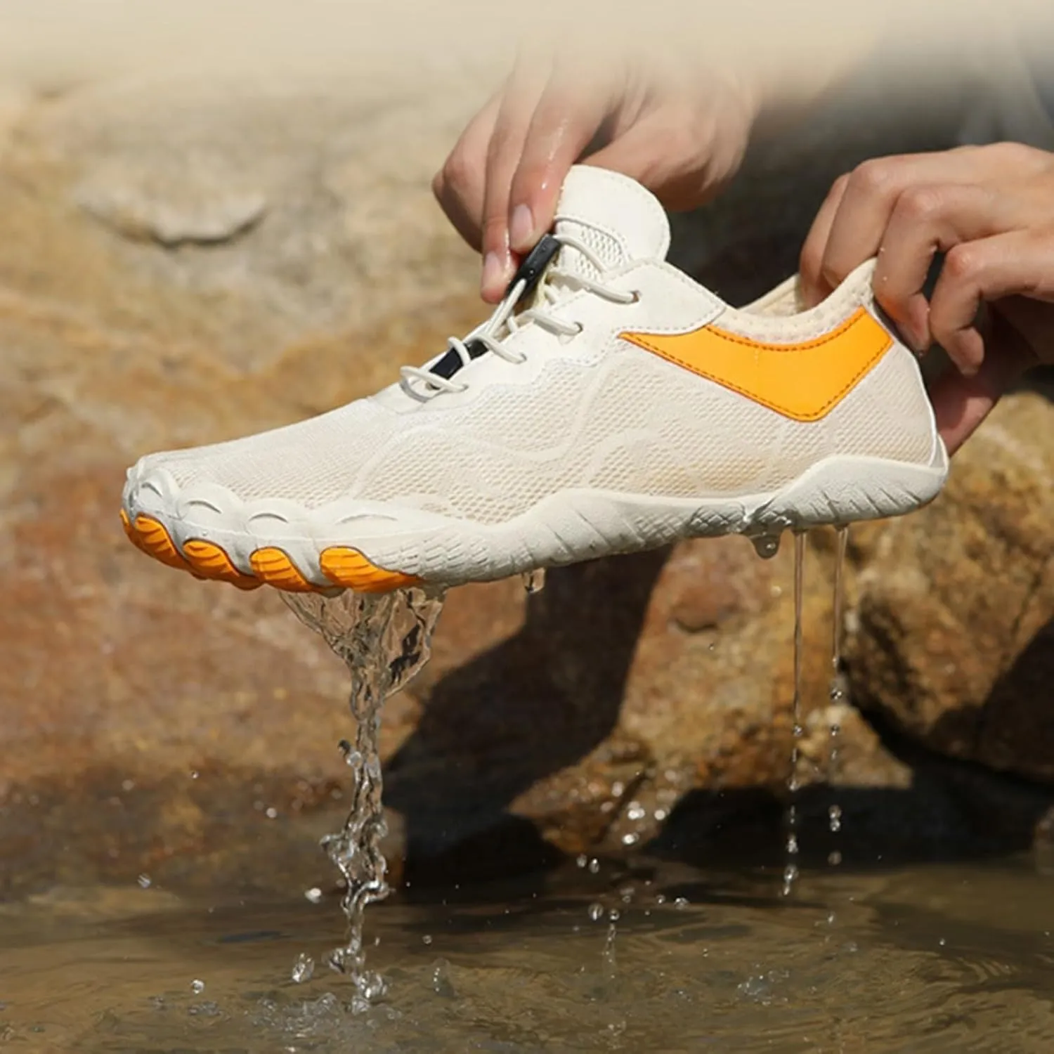 Water Shoes for Men Women River Shoes Adult Swim Beach Lake Pool Qqua Socks Barefoot Non Slip Quick-Dry for Diving Wading,Lightweight Breathable Couple Summer Hiking Shoe Indoor Fitness