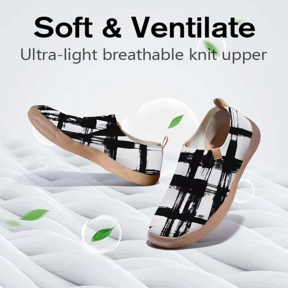 Women's Art Travel Shoes Slip-on Loafers Comfortable, Light and Fashionable Knitted Sneakers