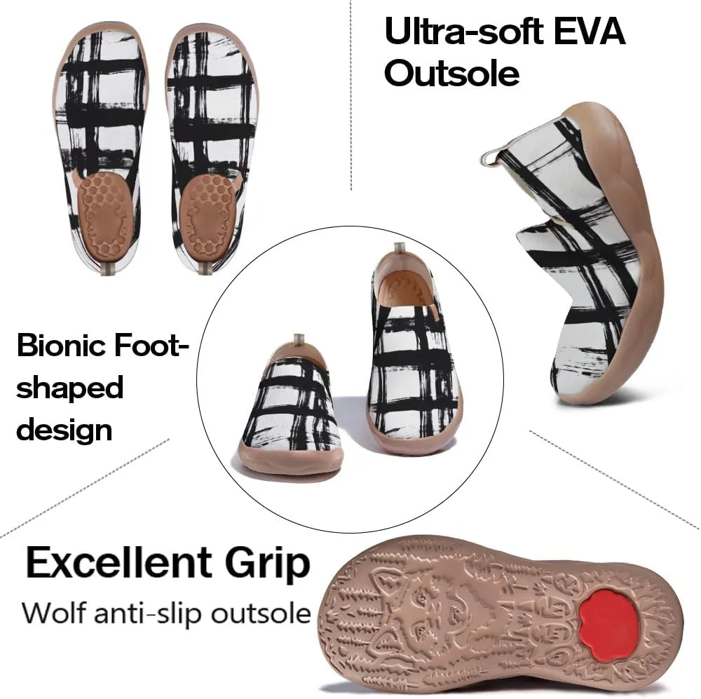 Women's Art Travel Shoes Slip-on Loafers Comfortable, Light and Fashionable Knitted Sneakers