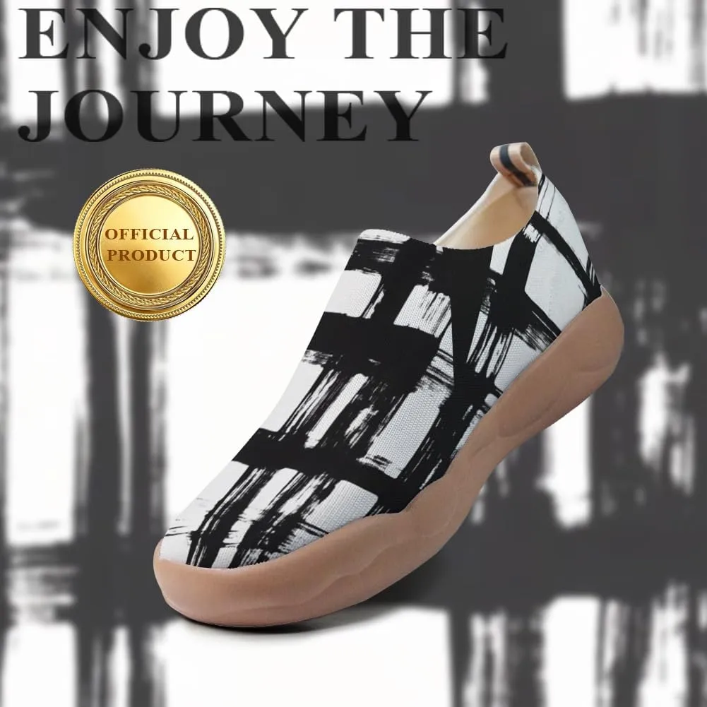 Women's Art Travel Shoes Slip-on Loafers Comfortable, Light and Fashionable Knitted Sneakers