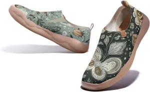 Women's Art Travel Shoes Slip-on Loafers Comfortable, Light and Fashionable Knitted Sneakers