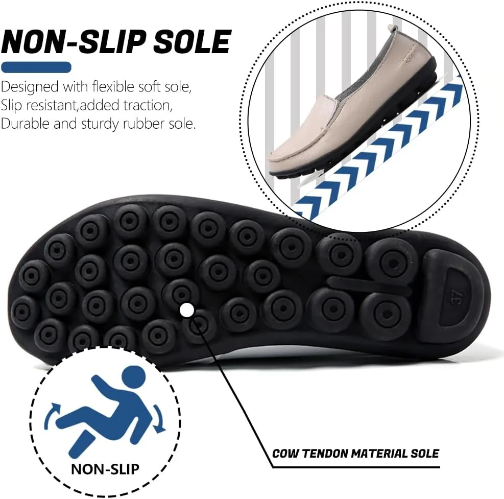 Women's Loafers, Slip-on, Non-Slip, Comfortable Shoes for Driving, Walking and Working, Lightweight Breathable Shoes, Fashionable Women's Shoes