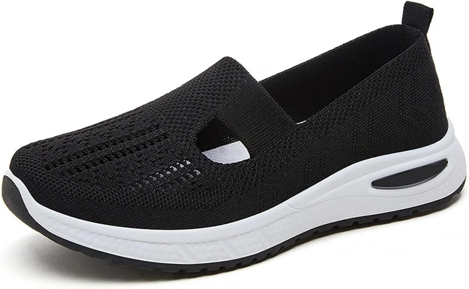 Women's Woven Orthopedic Breathable Soft Walking Tennis Shoes Womens Wide Feet Casual Work Shoes Walking Sneakers Slip On Tennis Shoe Trainers Shoe