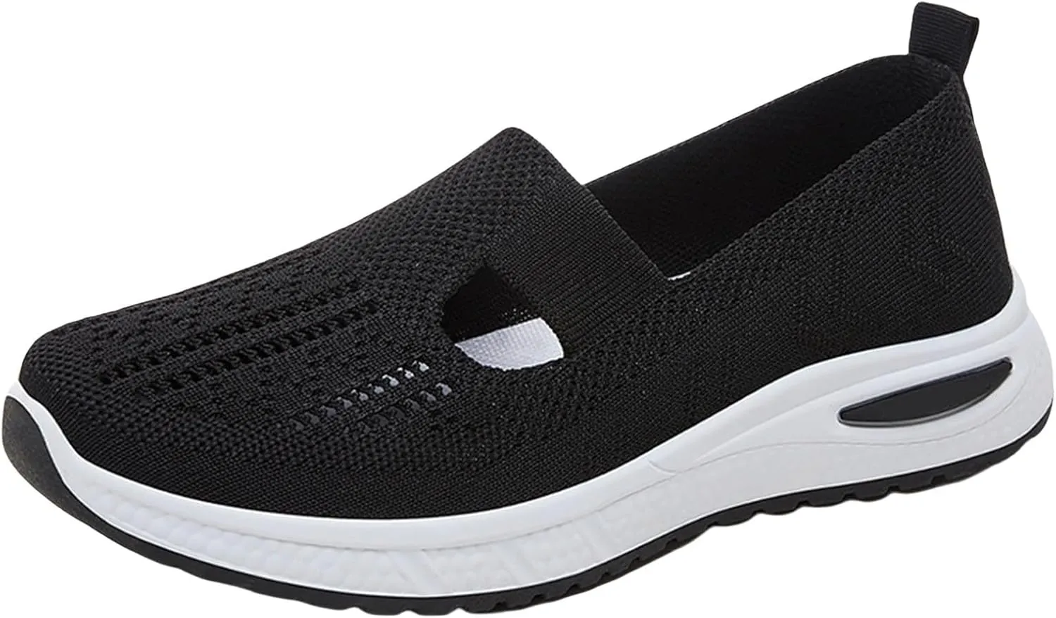 Women's Woven Orthopedic Breathable Soft Walking Tennis Shoes Womens Wide Feet Casual Work Shoes Walking Sneakers Slip On Tennis Shoe Trainers Shoe